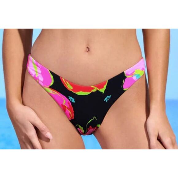 Maaji Flory Splendor Pansie High Leg Bikini Bottom M NWT - Picture 1 of 3